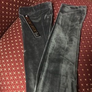 Charcoal velour tights